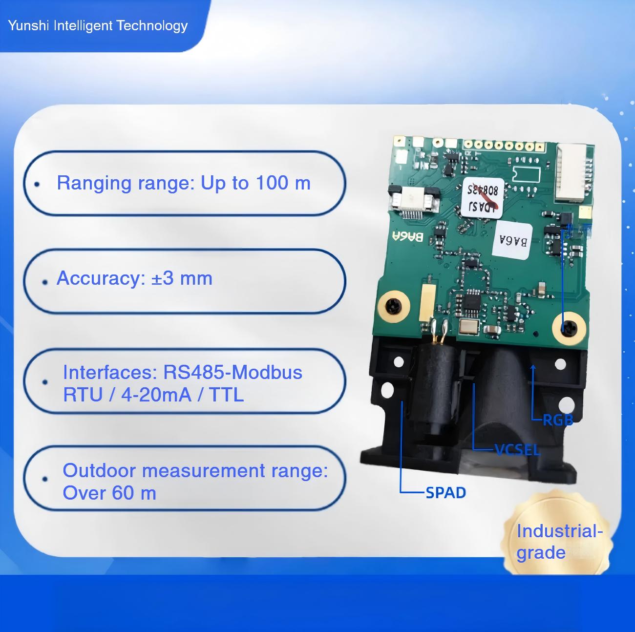 Yunshis SK100 Series LiDAR | Robot LiDAR Sensor for Robotics & Mapping