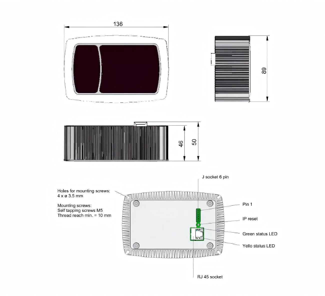 Yunshis TOFCAM660 LiDAR | Compact LiDAR Sensor for Robotics & Automation
