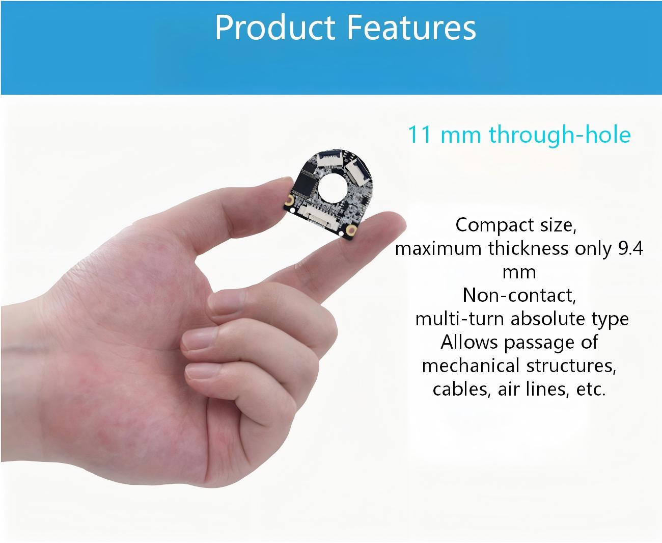 ZeroErr eCoder11 Magnetic Encoders | Magnetic Encoder for Robot Actuator Feedback detail image 2