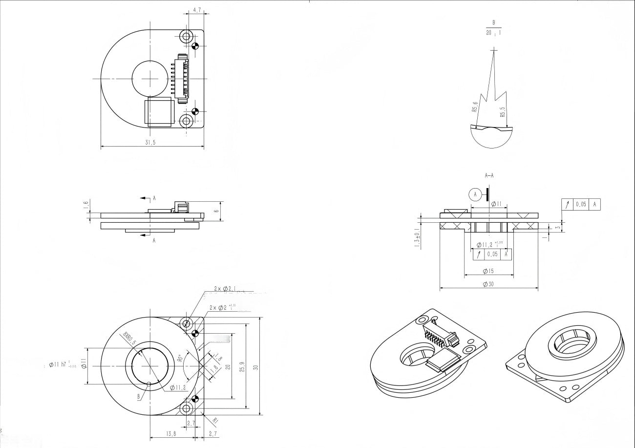 ZeroErr eCoder11 Magnetic Encoders | Magnetic Encoder for Robot Actuator Feedback detail image 8