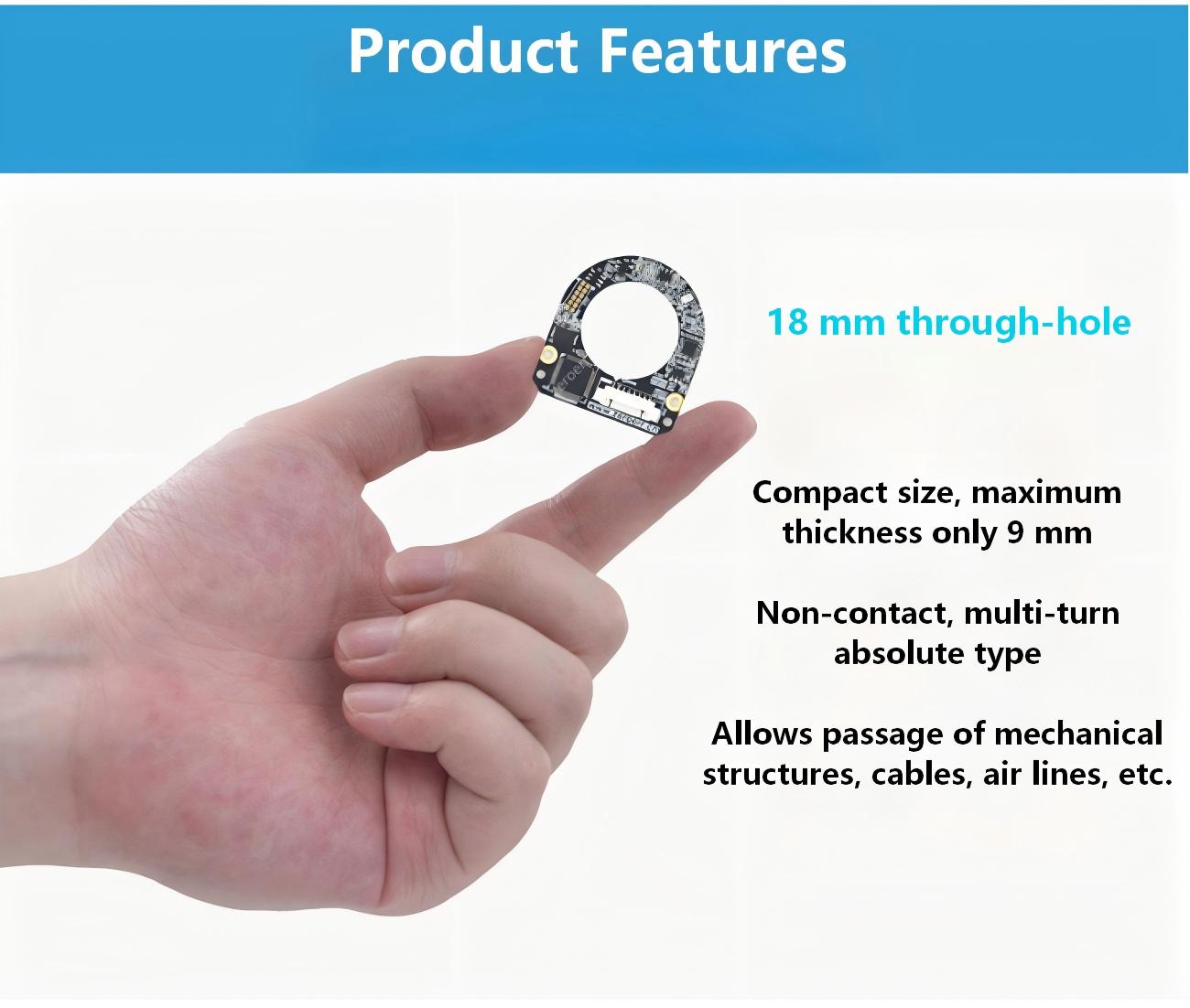 ZeroErr eCoder18 Magnetic Encoders | Magnetic Encoder for Robot Actuator Feedback detail image 2