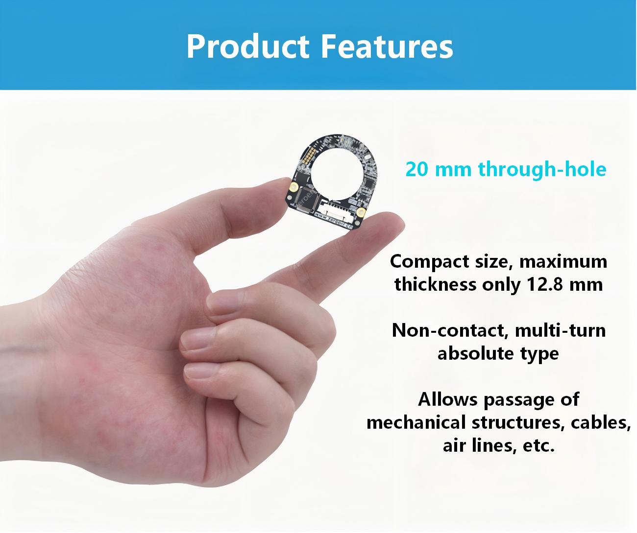 ZeroErr eCoder20 Magnetic Encoders | Magnetic Encoder for Robot Actuator Feedback detail image 2