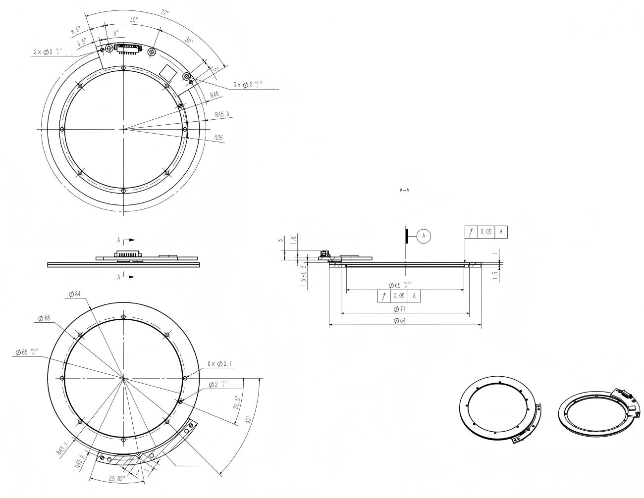 ZeroErr eCoder65 Magnetic Encoders | Magnetic Encoder for Robot Actuator Feedback detail image 7