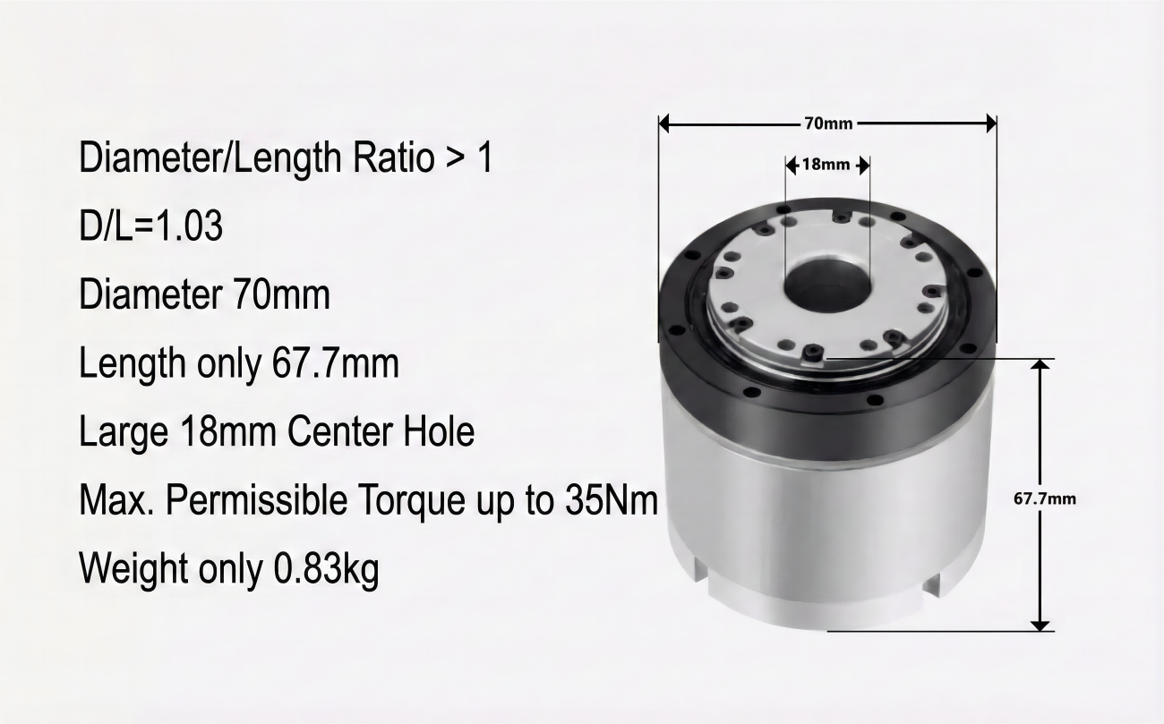 ZeroErr eRob 70F Motor | Robot Servo Motor for Robotics Development detail image 2
