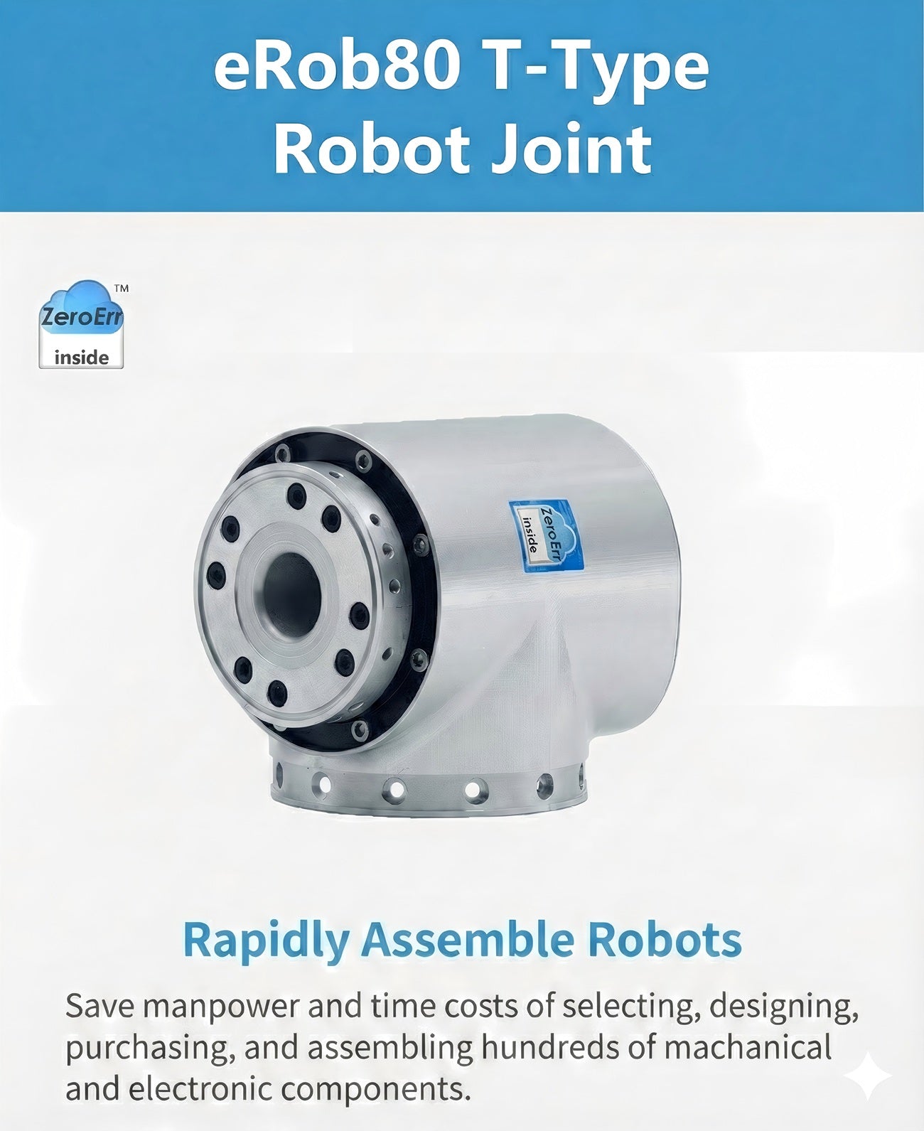 ZeroErr eRob 80 T Motor | Robot Servo Motor for Robotics Development detail image 1