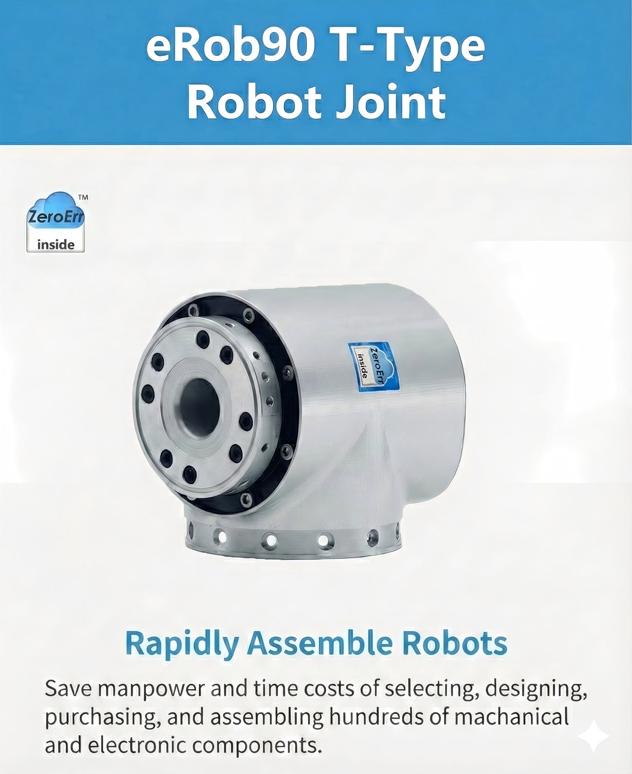 ZeroErr eRob 90 T Motor | Robot Servo Motor for Robotics Development detail image 1